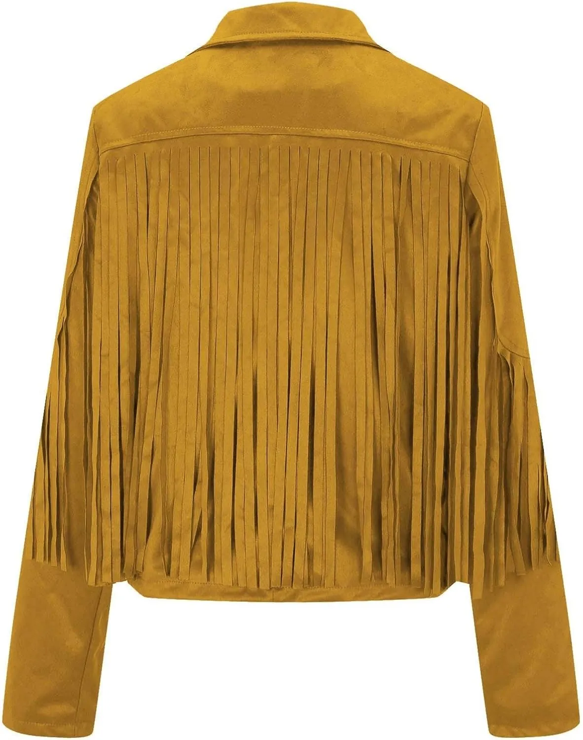 2024 Faux Leather Jackets For Women Trendy Long Sleeve Y2k Fashion Coats Vintage Lapel Fringe Jackets With Tassel