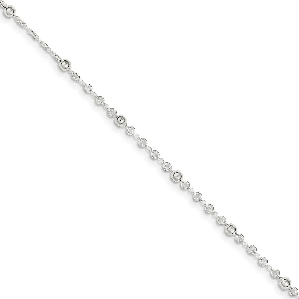 925 Sterling Silver with 1in ext. Anklet