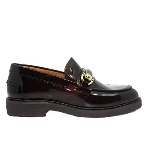 A13002 Brown | patent leather loafer