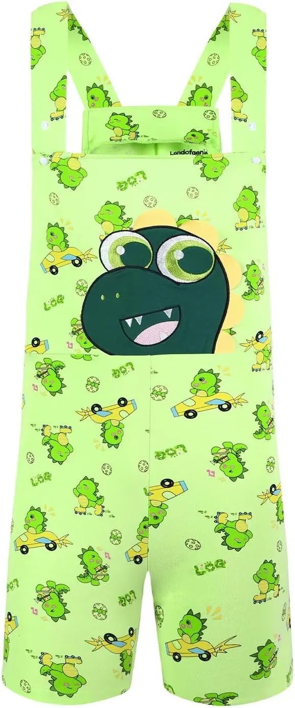 Adult Overalls Cotton Rompers Jumpsuit for Men Oversize Bib Shorts with Pocket