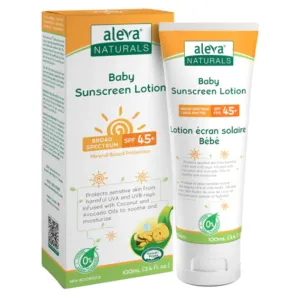 Aleva Naturals Baby Sunscreen Lotion SPF45  (100ml)
