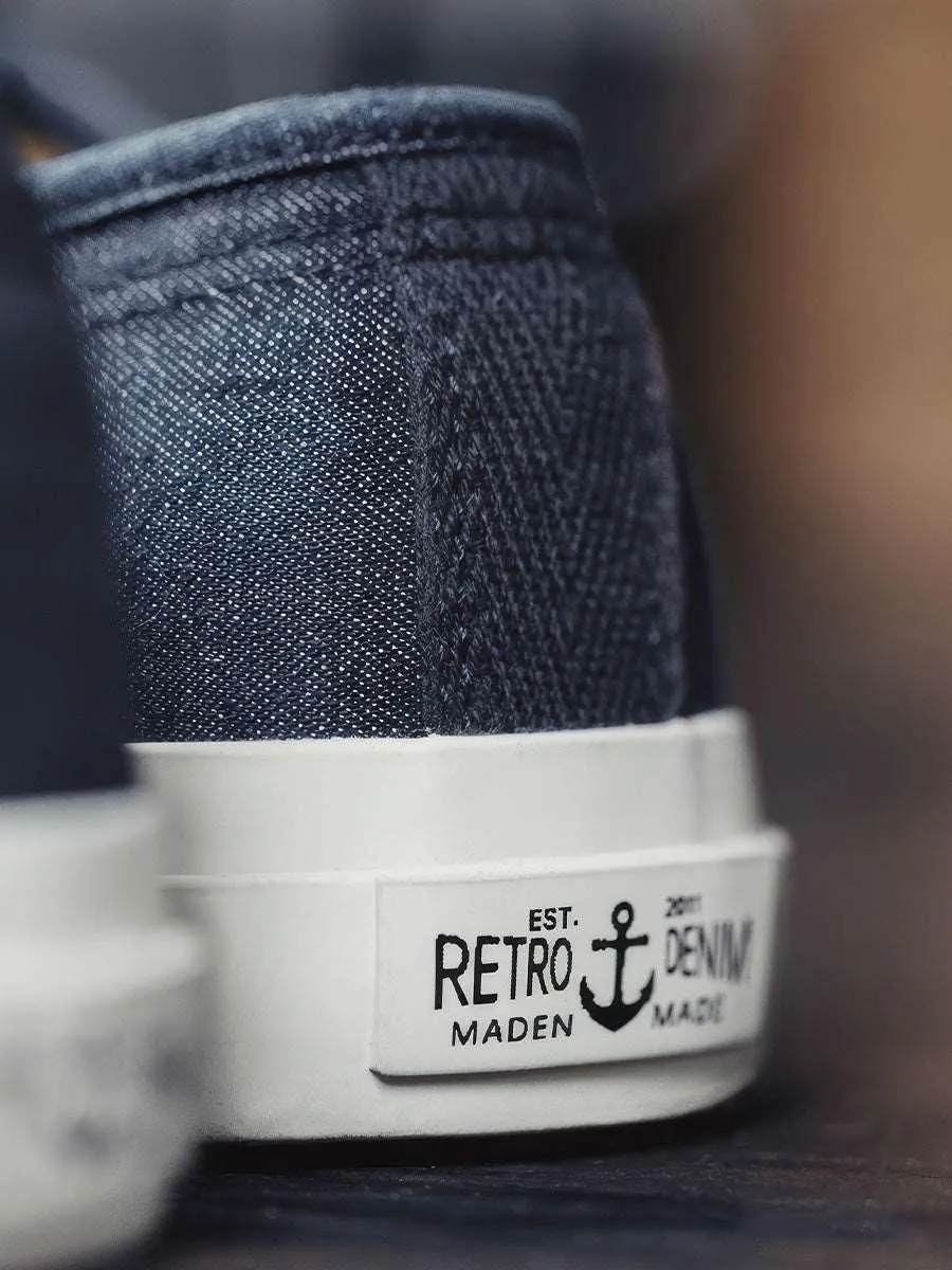American Retro Denim Blue Canvas Shoes