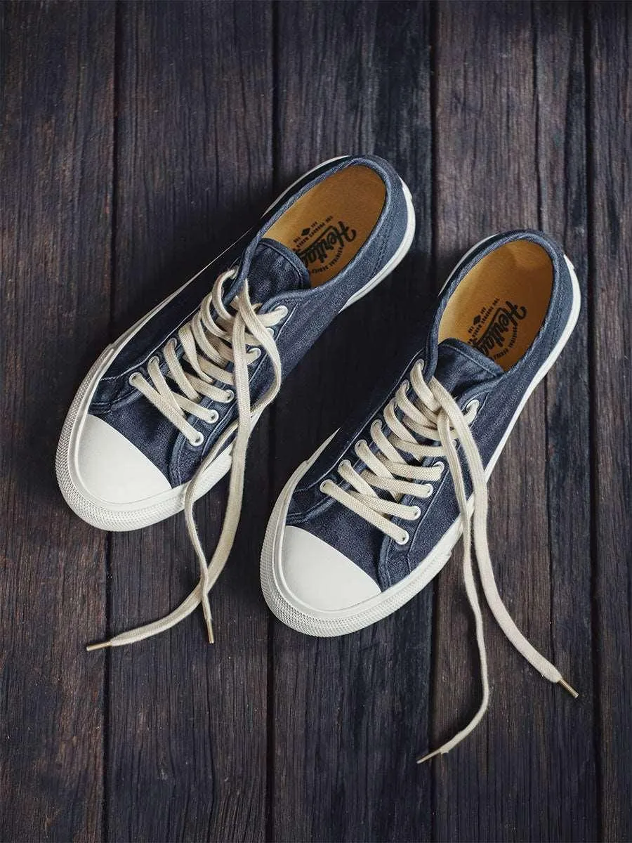 American Retro Denim Blue Canvas Shoes