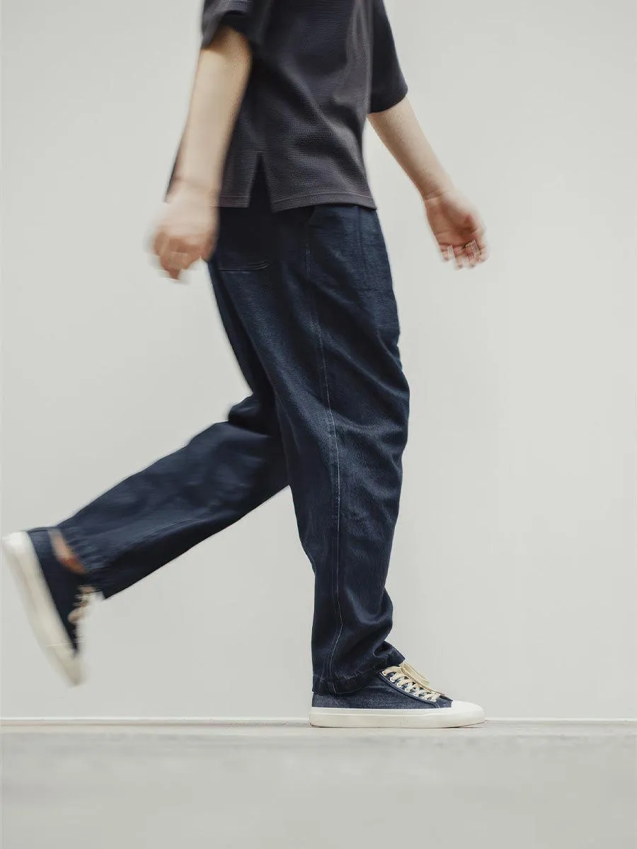 American Retro Denim Blue Canvas Shoes