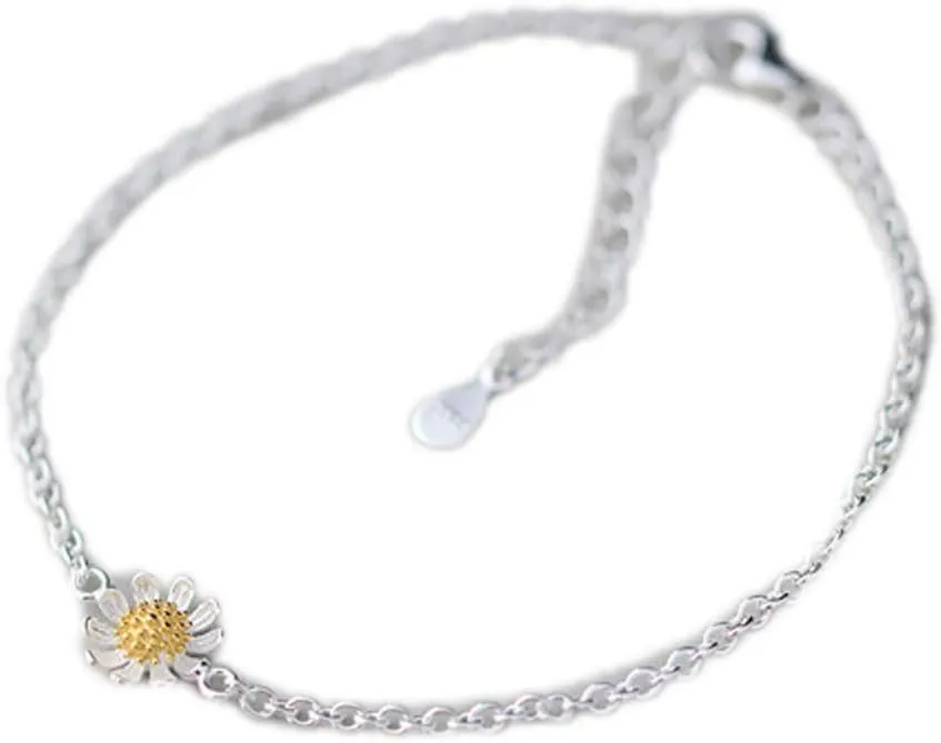 Anklets Silver Plated Women Jewelry Anklets Flower For Gift