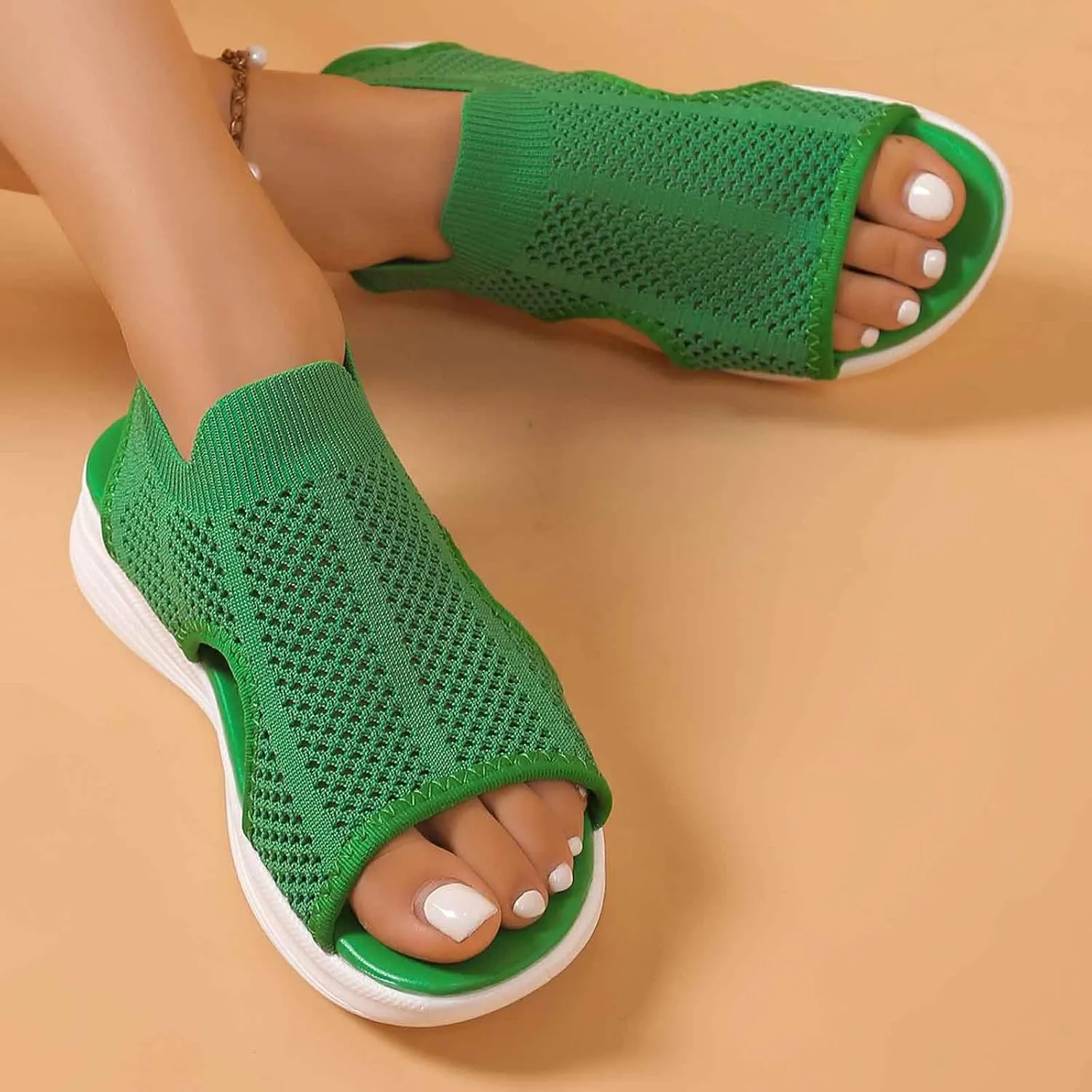 Arch Support Sandals for Women  Non-Slip Orthopedic Beach Platform Sandal with Air Cushion, Plantar Fasciitis Relief
