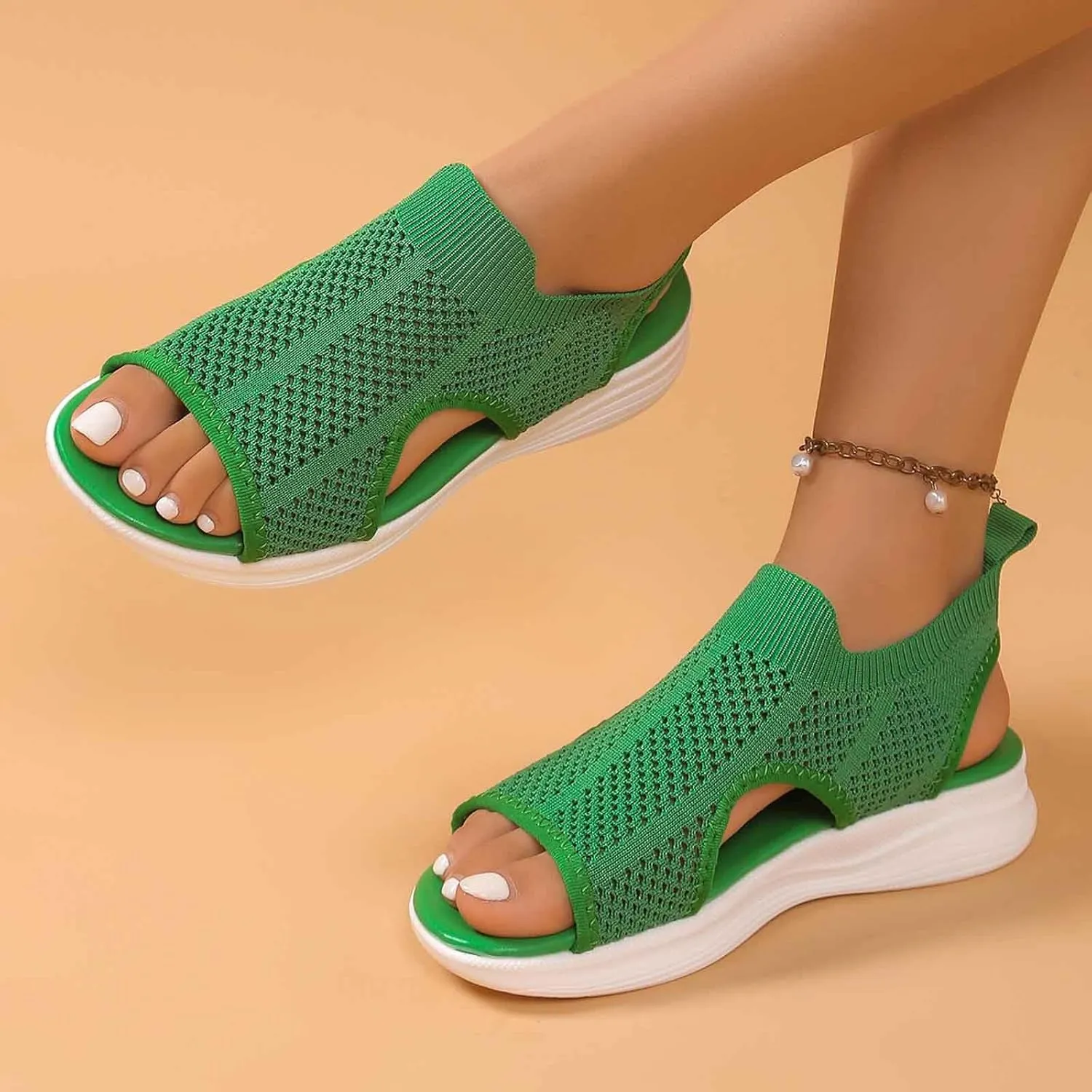 Arch Support Sandals for Women  Non-Slip Orthopedic Beach Platform Sandal with Air Cushion, Plantar Fasciitis Relief