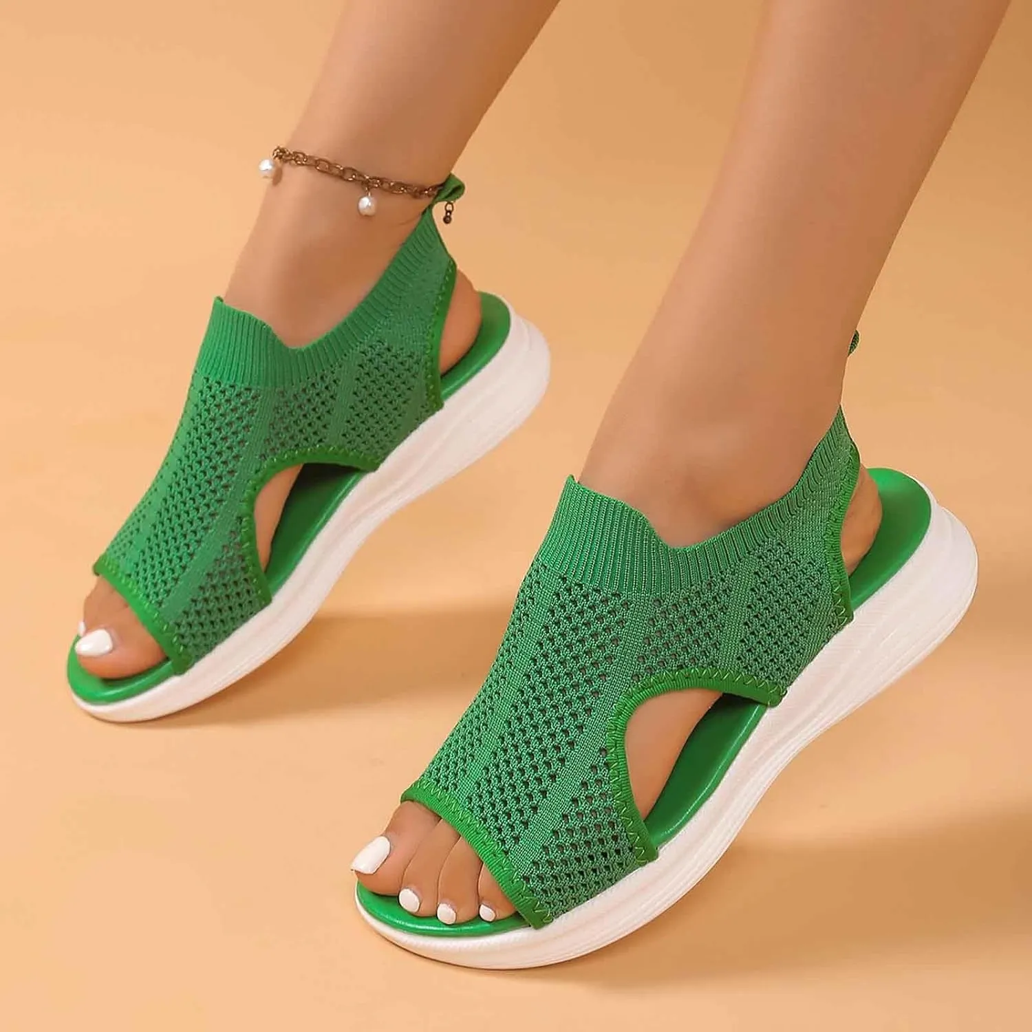 Arch Support Sandals for Women  Non-Slip Orthopedic Beach Platform Sandal with Air Cushion, Plantar Fasciitis Relief