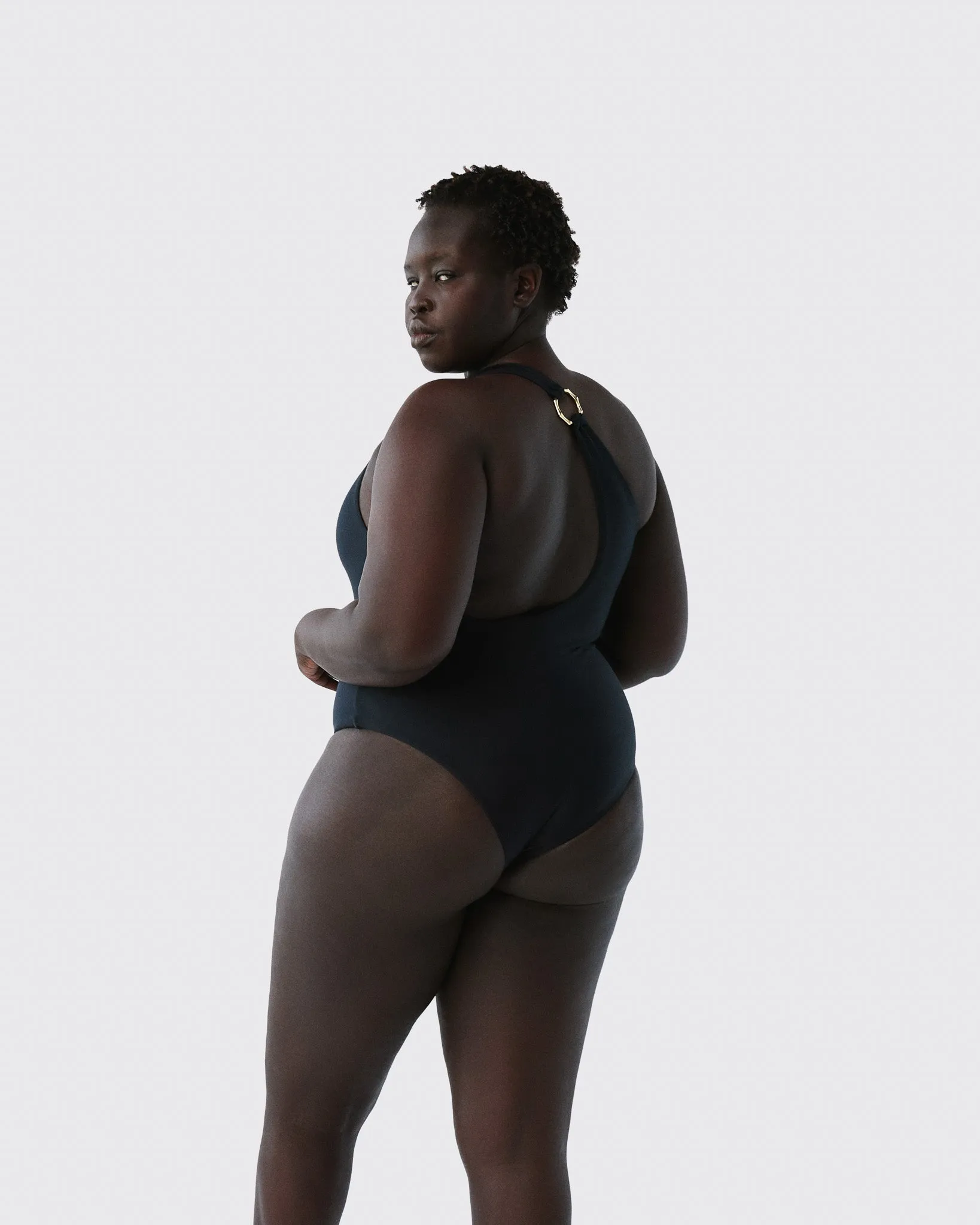 Bamboo B Hoop One-Piece Swimsuit