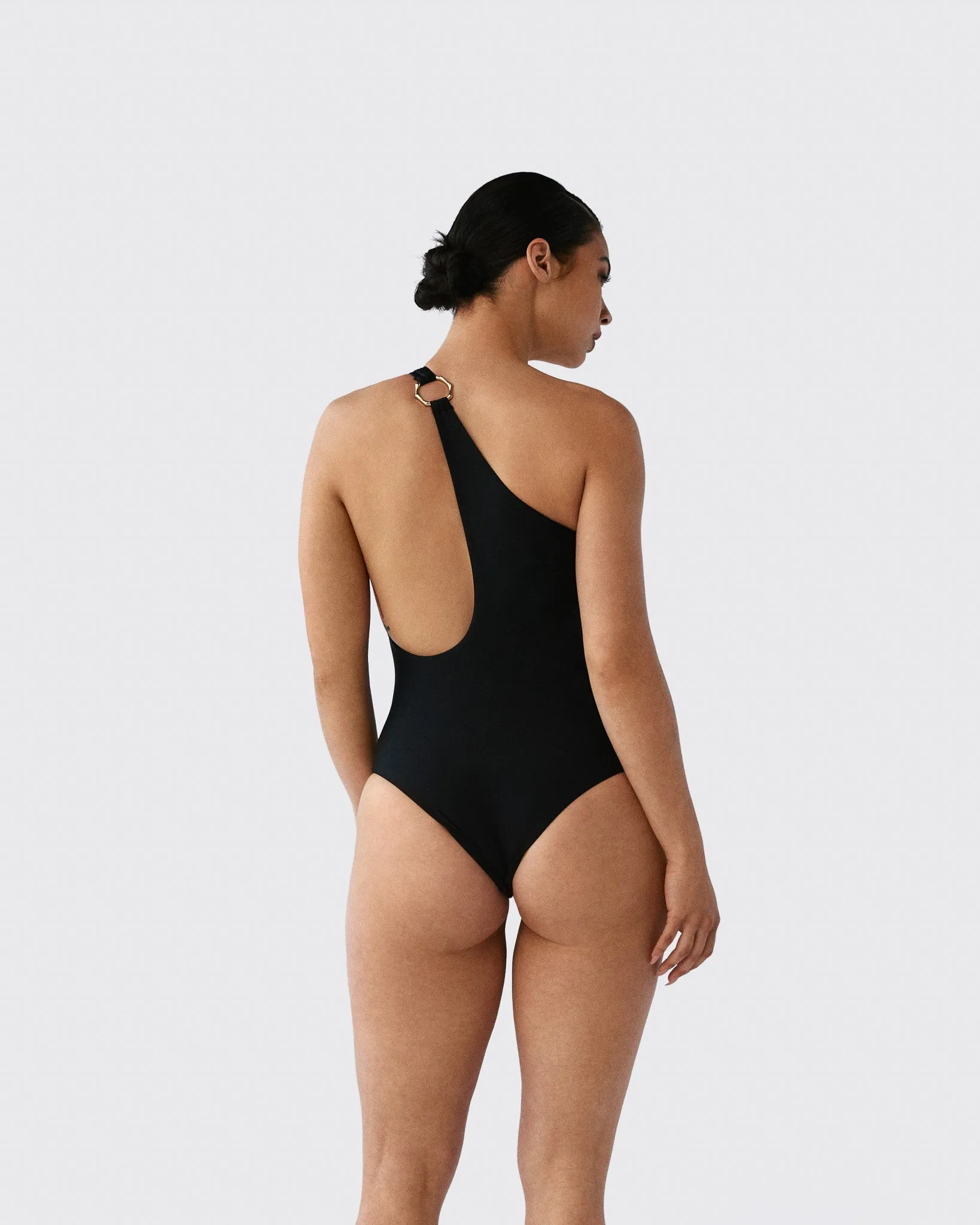 Bamboo B Hoop One-Piece Swimsuit
