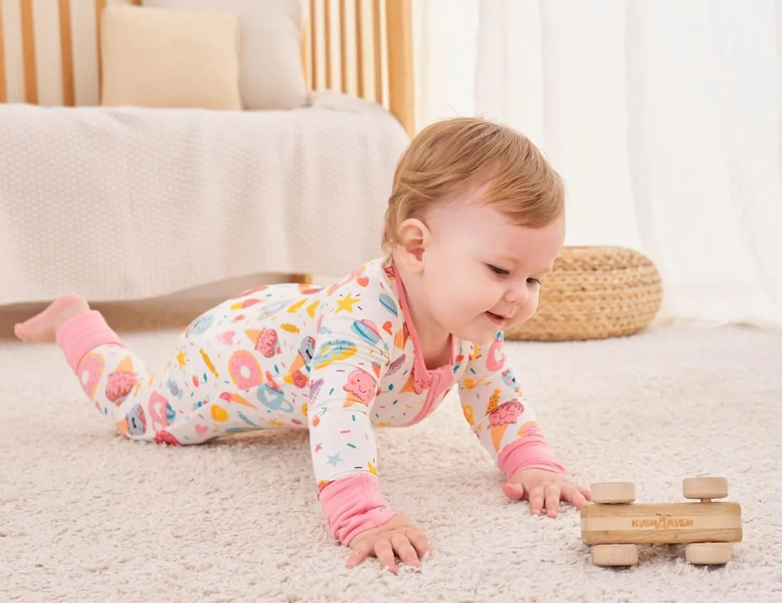 Bamboo Viscose Baby Pajamas Footless Romper - Infant Boys Girls One Piece Jumpsuits Clothes 0/3/6/12/18/24 Months