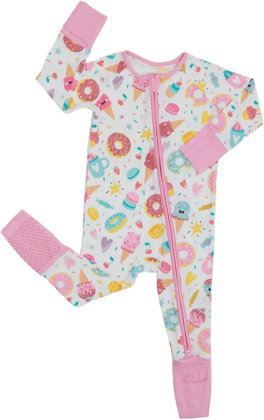Bamboo Viscose Baby Pajamas Footless Romper - Infant Boys Girls One Piece Jumpsuits Clothes 0/3/6/12/18/24 Months