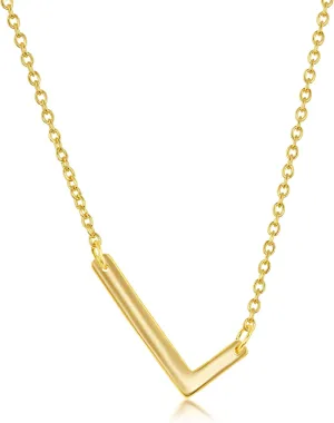 Beaux Bijoux Sideways Initial Necklaces for Women | 14k Gold and Silver Letter Necklaces | Unique Birthday Gift | Trendy Jewelry | Dainty Handmade Necklaces for Women