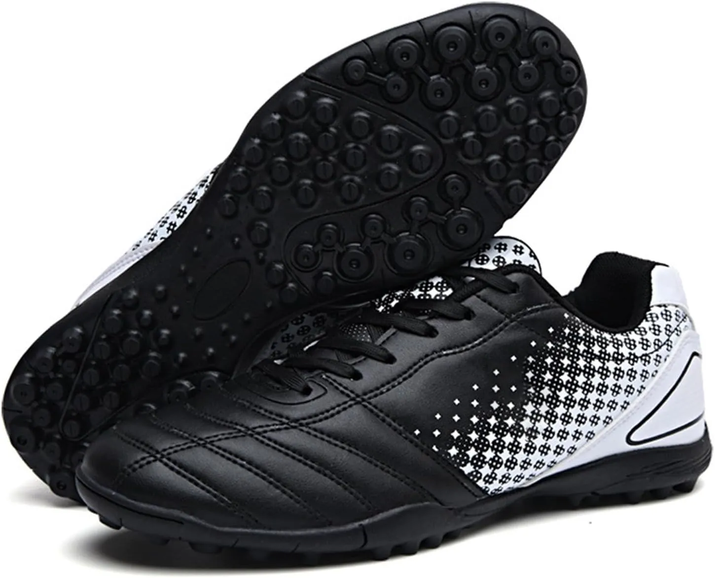 Big Kids' Soccer Shoes Low Top Unisex Running Training Sneakers Lightweight Breathable Outdoor Football Sneaker