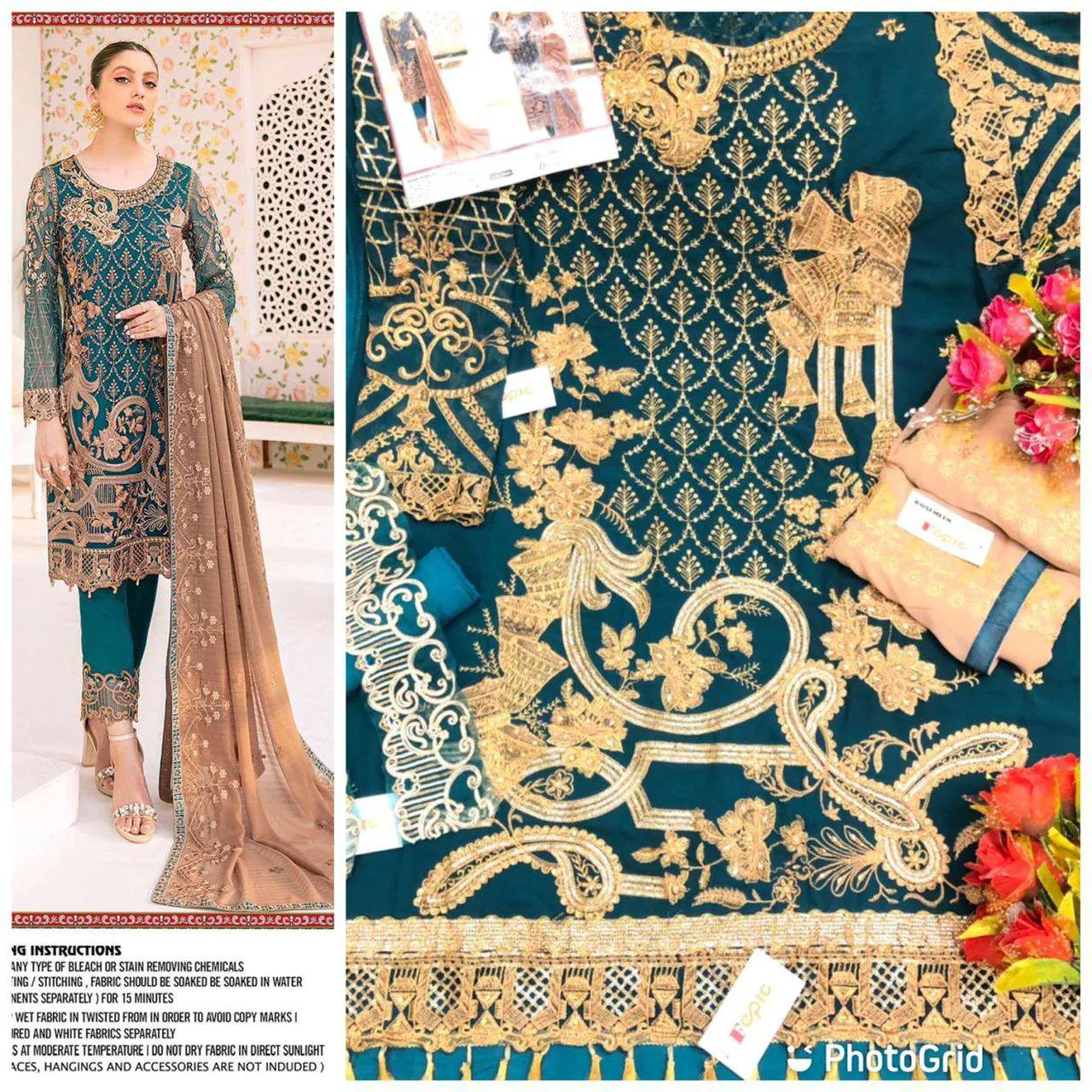 Blue Designer Pakistani Style Party Wear Suit