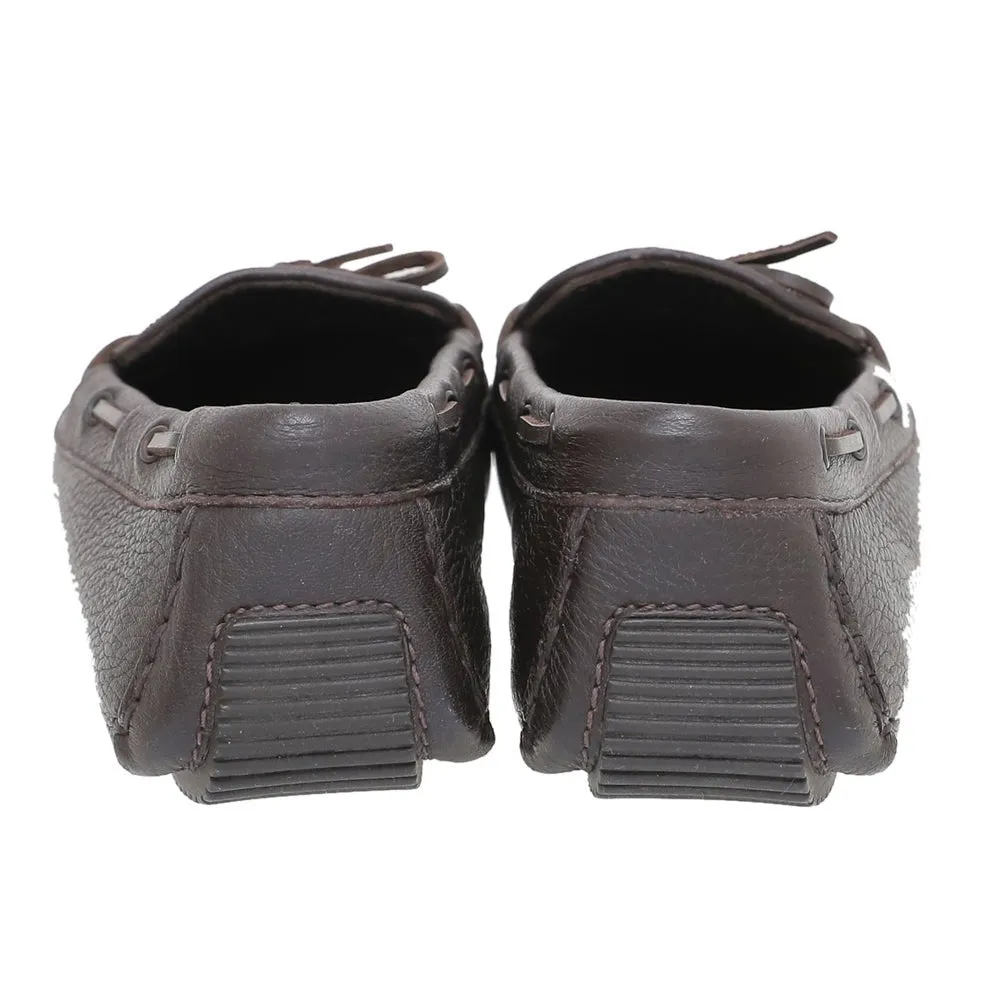 Bottega Veneta Chocolate Brown Intrecciato Bow Loafers 39.5