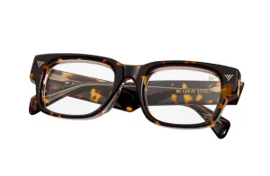 Bowie Brown Tortoise and Clear Acetate