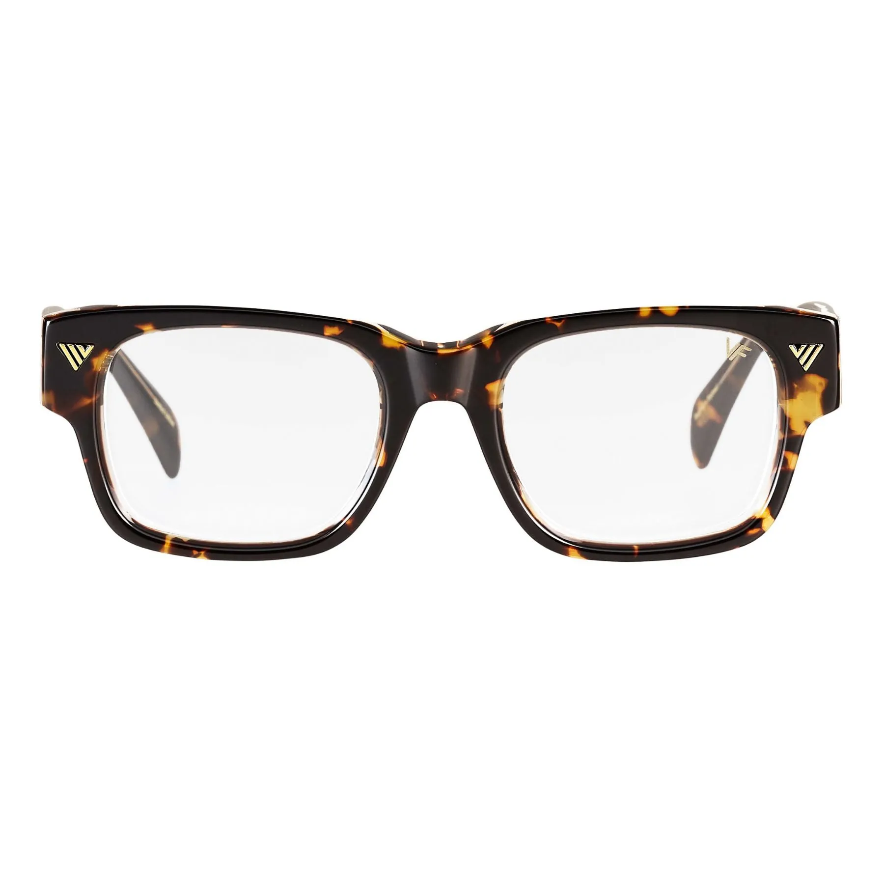 Bowie Brown Tortoise and Clear Acetate
