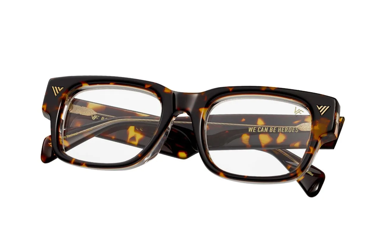 Bowie Brown Tortoise and Clear Acetate