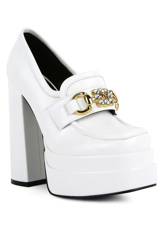 Bratz High Block Heeled Jewel Loafers