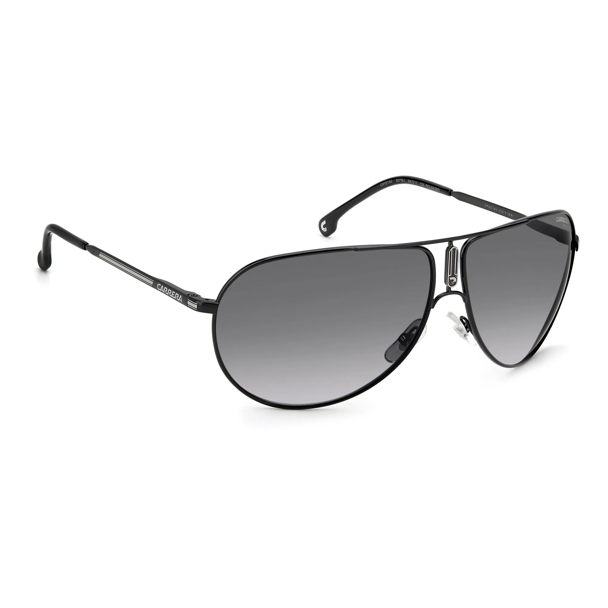 Carrera GIPSY65 807 64WJ(CAR19) Unisex Black Sunglasses