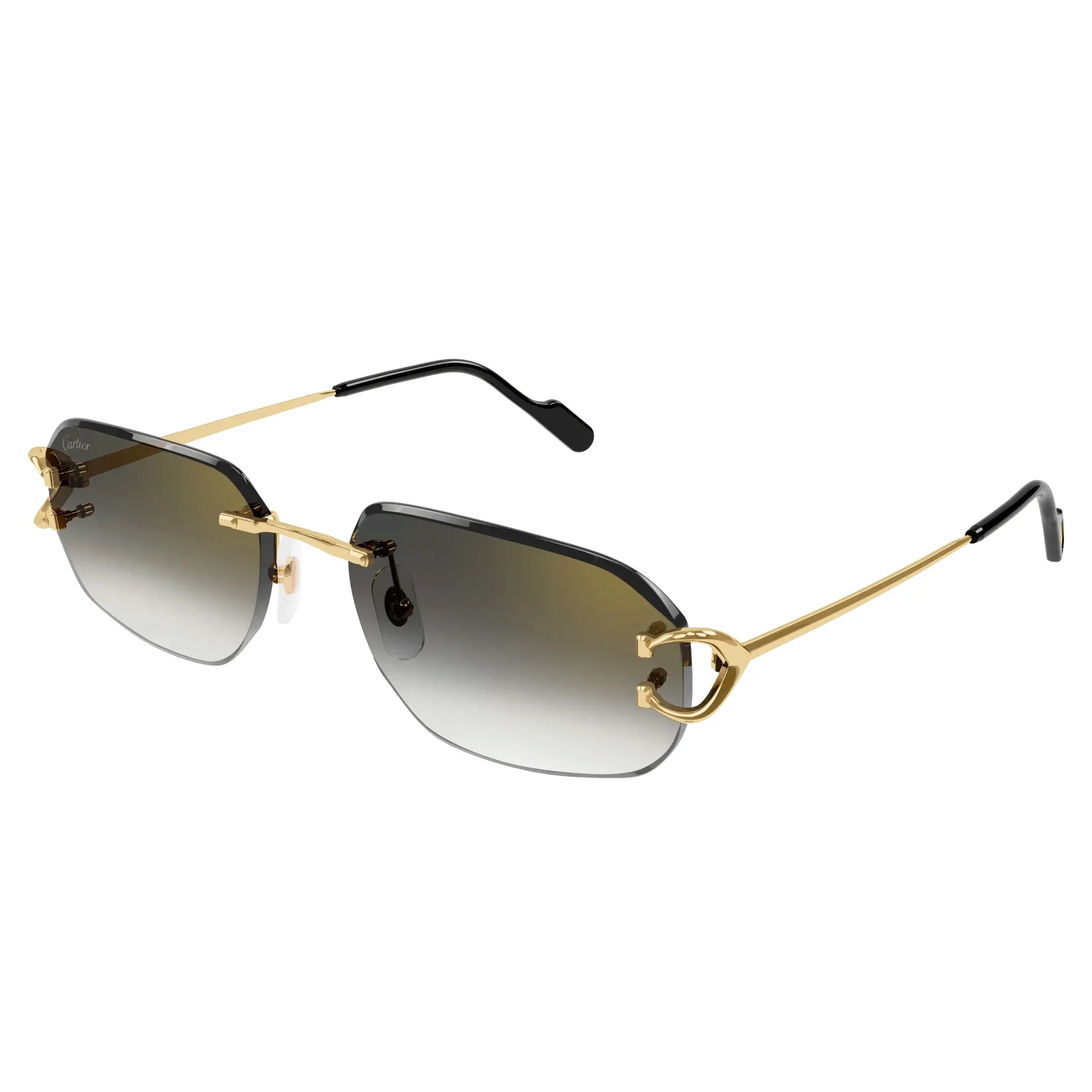 Cartier Eyewear CT0468S-001 Gold Grey Sunglasses