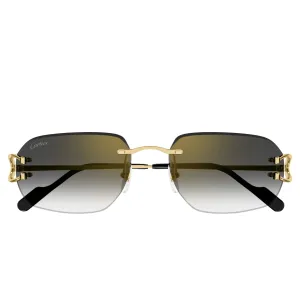 Cartier Eyewear CT0468S-001 Gold Grey Sunglasses