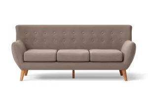 Casoria 3 Seater Sofa Caramel Linen Fabric