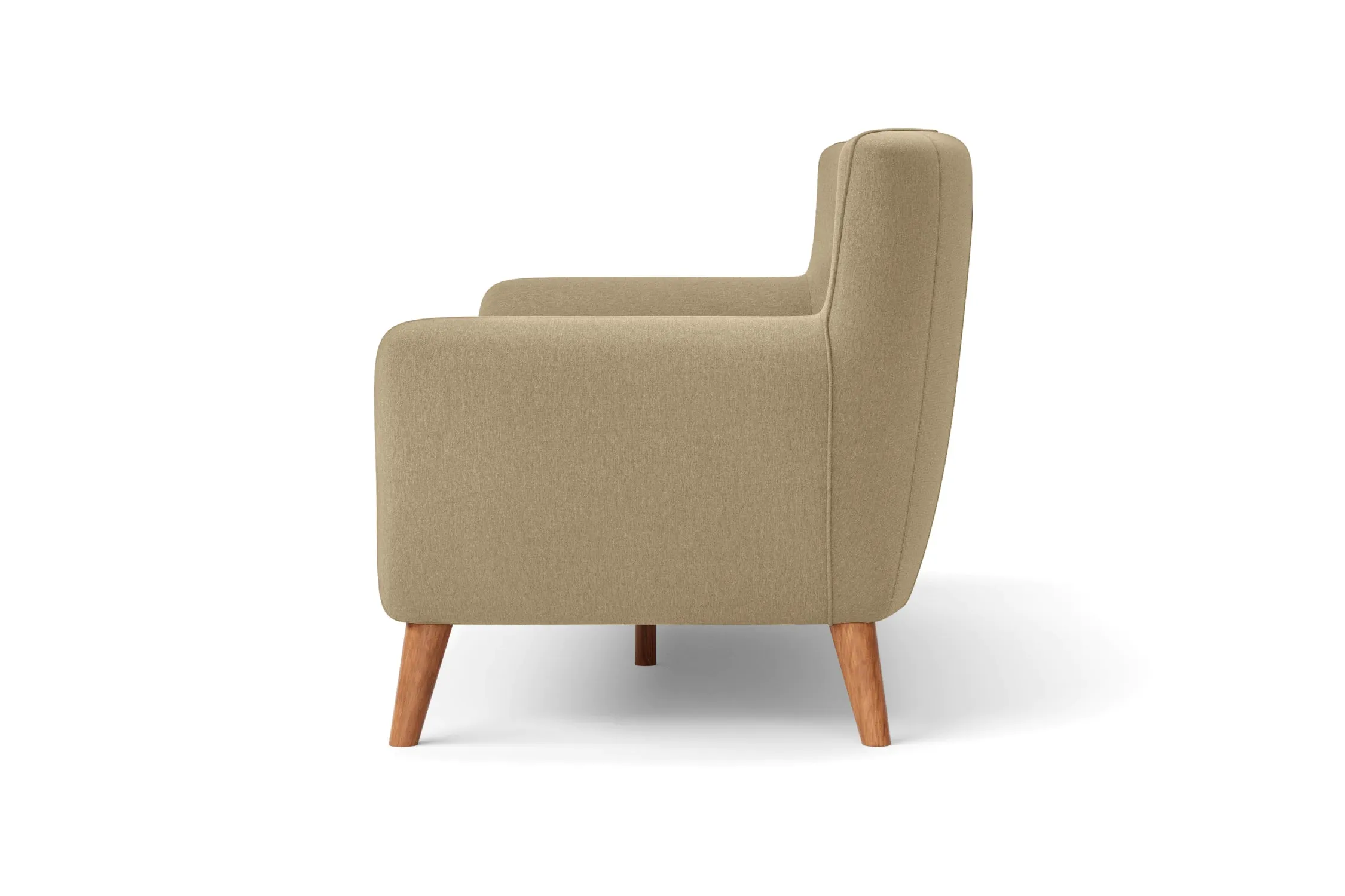 Casoria 4 Seater Sofa Beige Linen Fabric