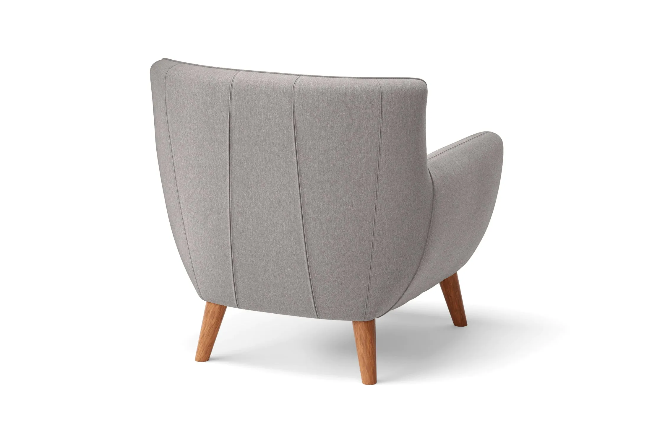 Casoria Armchair Grey Linen Fabric