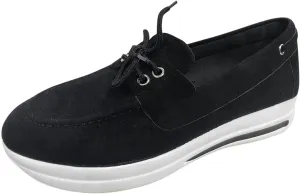 Casual Sneakers for Women Trendy Platform Women's Black Slip On Tennis Shoes Walking Shoes for Women Black Wedge Gym Shoes for Women Zapatos De Trabajo para Mujer Antideslizante Contra El Agua