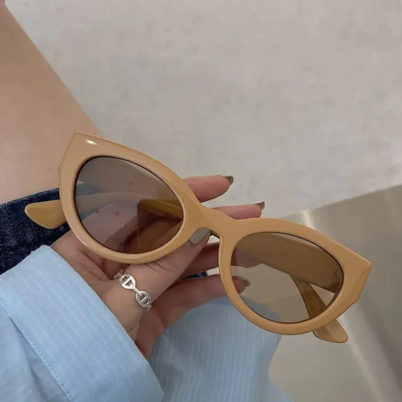 Cat's Eye Designer Vintage Small Framework Stylish Women's Sunglasses