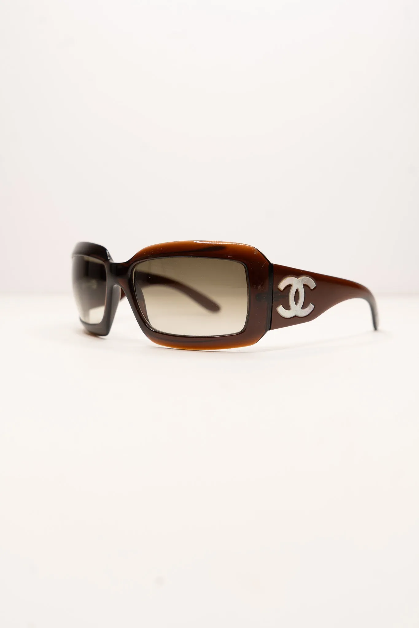 Chanel Brown CC Sunglasses