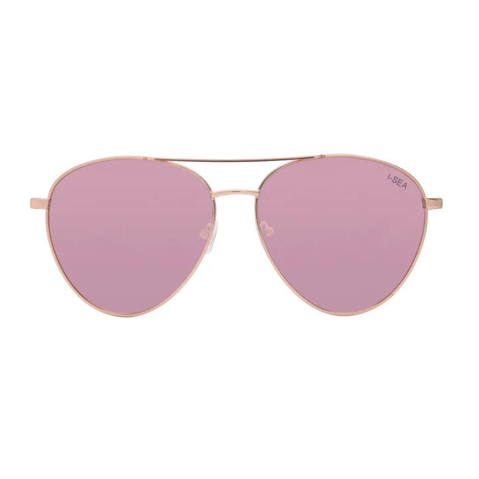 Charlie Sunglasses | Gold/Rose Gold Mirror Polarized