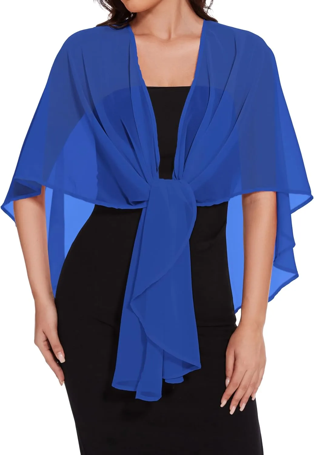 CHICGAL Shawls and Wraps for Evening Dresses Sheer Womens Chiffon Scarf Wedding Bridal Cover Up