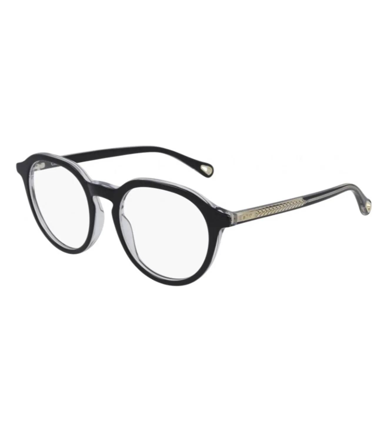 Chloe Women's Black Round Optical Frame