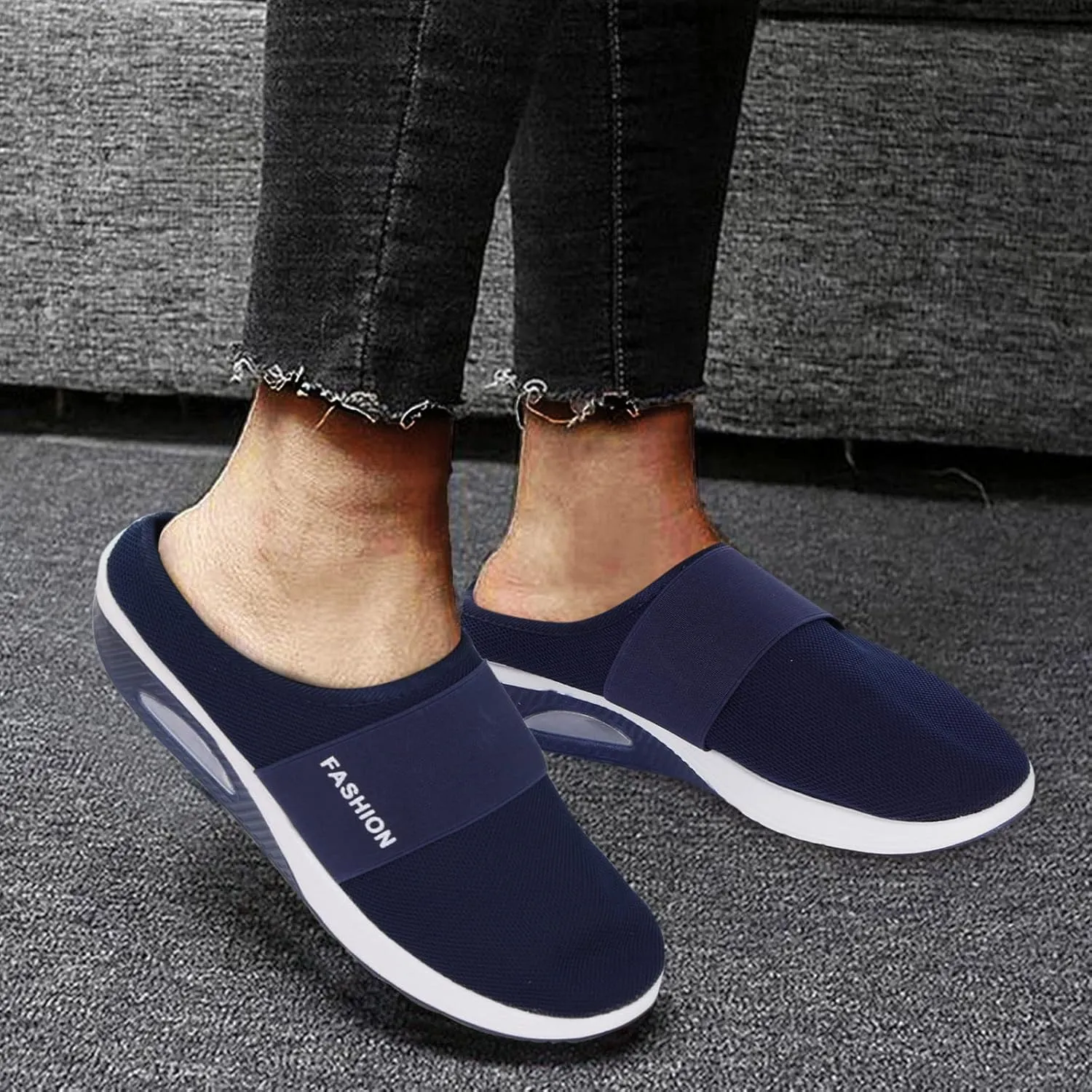 Chunky Sneakers for Women White Non Slip Shoes for Women Nurse Womens Casual Shoes Size 11 1/2 Walking Sneakers for Women with Arch Support and Comfort Zapatos Antideslizantes para Mujer De Hule