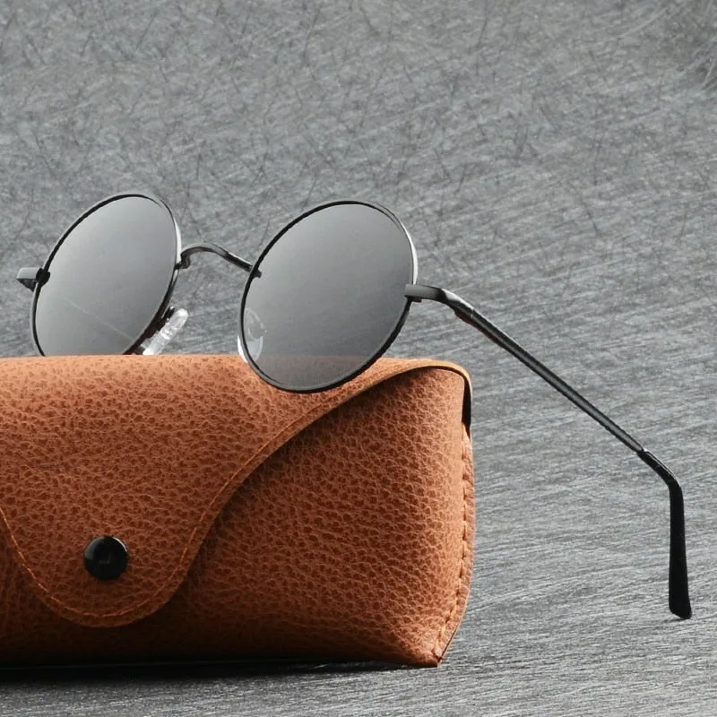 Classic polarized round sunglasses