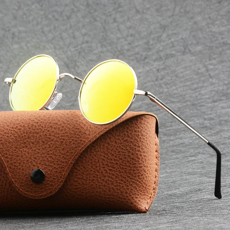 Classic polarized round sunglasses