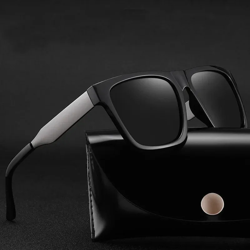 Classic Vintage Men's Polarized Driving Outdoor Windproof Sun UV Resistant Eyewear Sunglasses