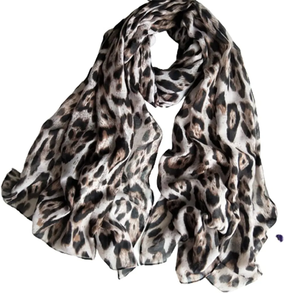 Classical Printed Pattern Scarf For Ladies Spring Lightweight Shawls Beach Sun-proof Large Scarves
