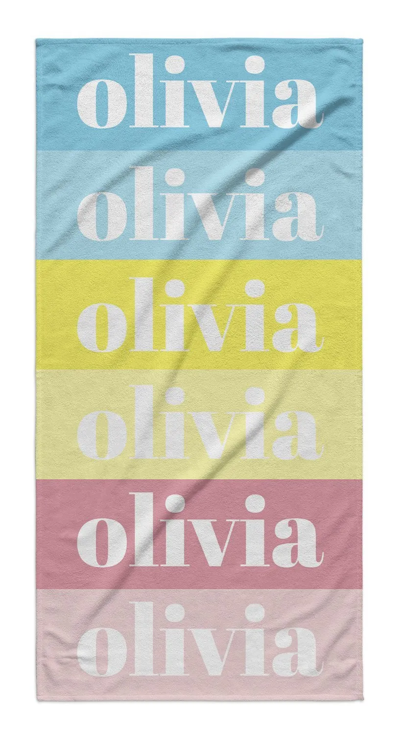 COLOR SWATCH PERSONALIZED  PREMIUM TOWEL