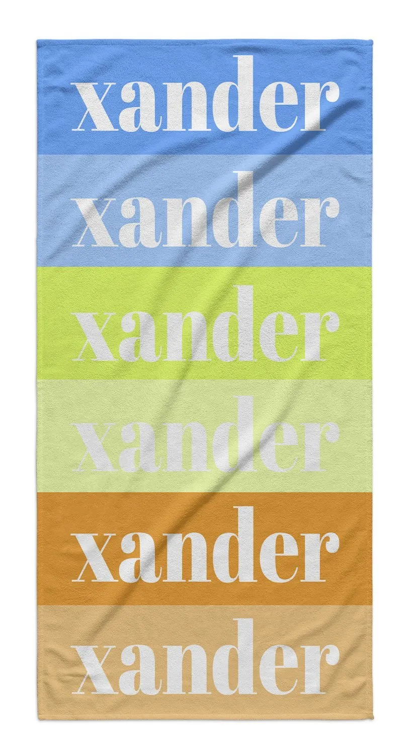 COLOR SWATCH PERSONALIZED  PREMIUM TOWEL