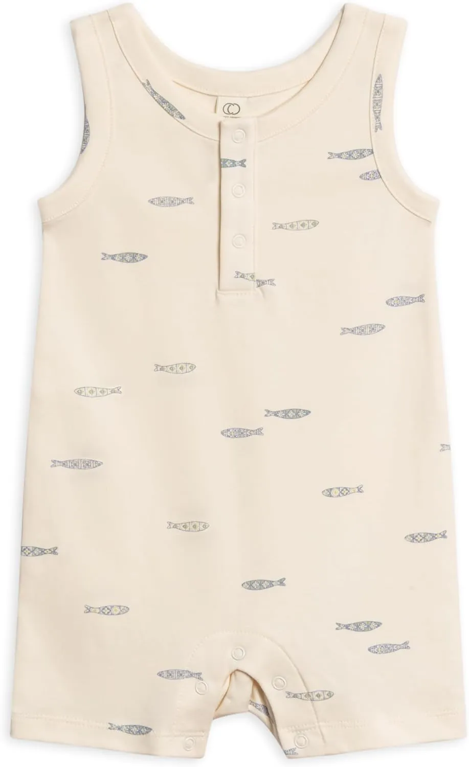 Colored Organics Organic Cotton Baby and Toddler Summer Romper Sleeveless One Piece