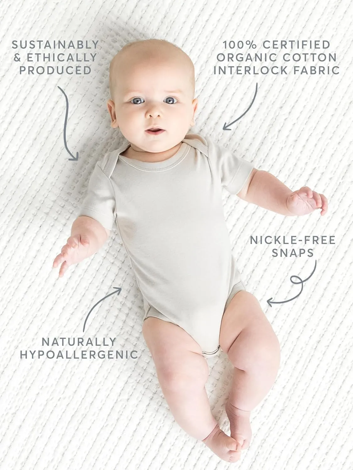 Colored Organics Organic Cotton Baby and Toddler Summer Romper Sleeveless One Piece