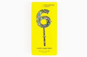 Colorful Confetti Cake Topper #6 | 1ct