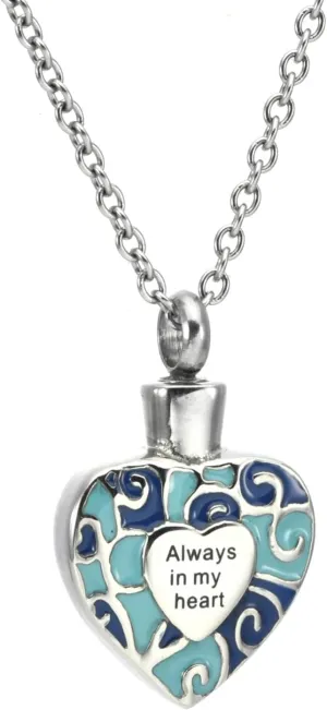 Cremation Jewelry Human Keepsake Stainless Steel Memorial Pendant Cremation Urn Necklace for Human Ashes
