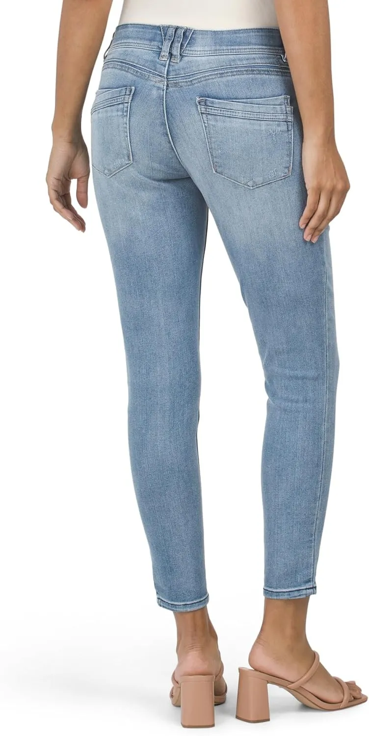 Democracy Women's Petite Ab Solution Straight Leg Jean