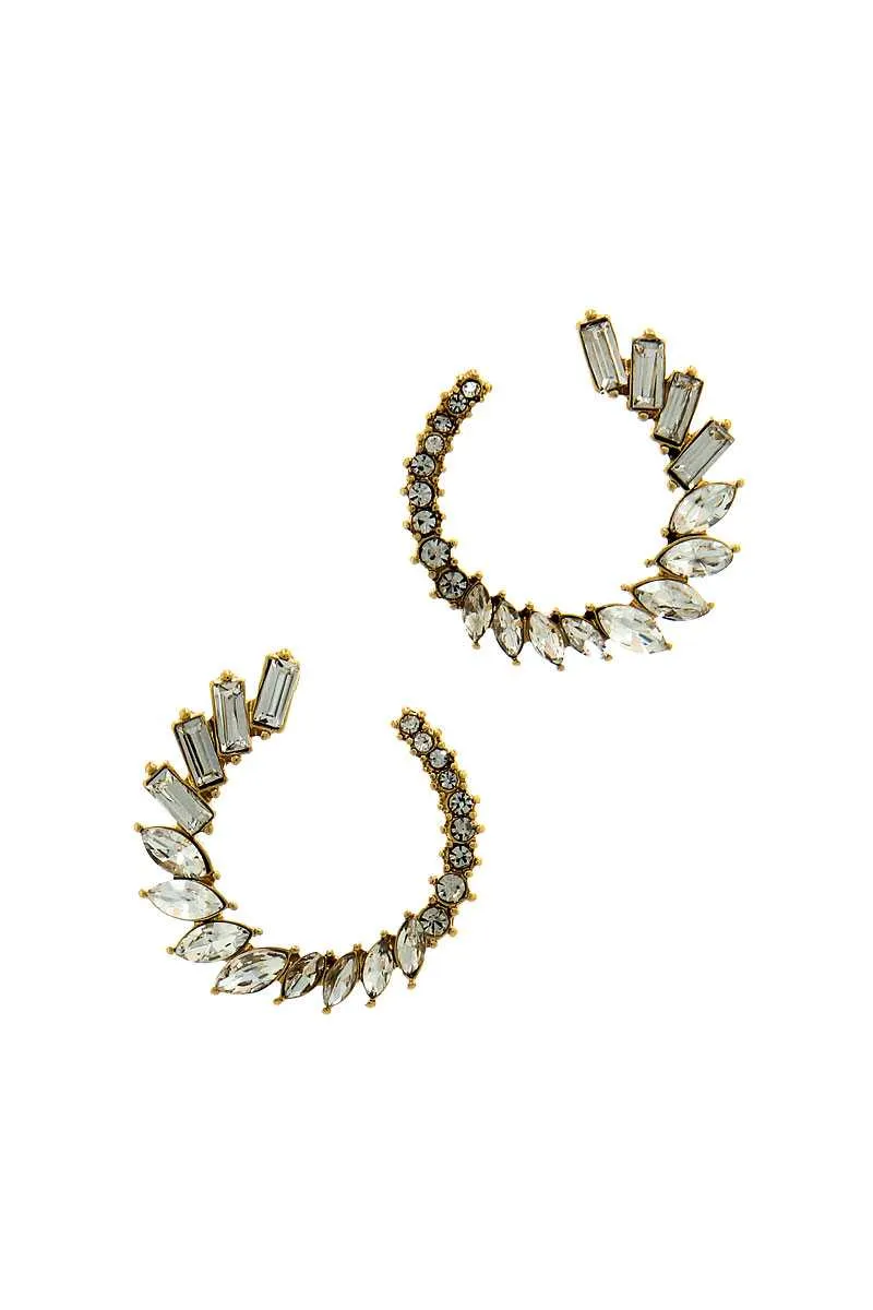 Designer Chic Stylish Rhinestone Earring