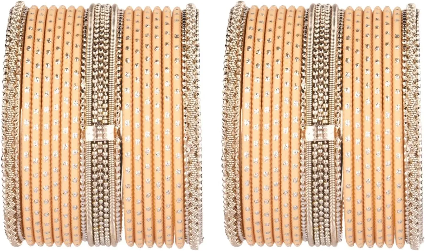 Efulgenz Boho Bohemian Bangle Set Indian Oxidized Bangle Bracelet Set for Women Antique Bangle Set Matte Dotted TextuMetal Bangles Set Fashion Statement Jewelry for Women